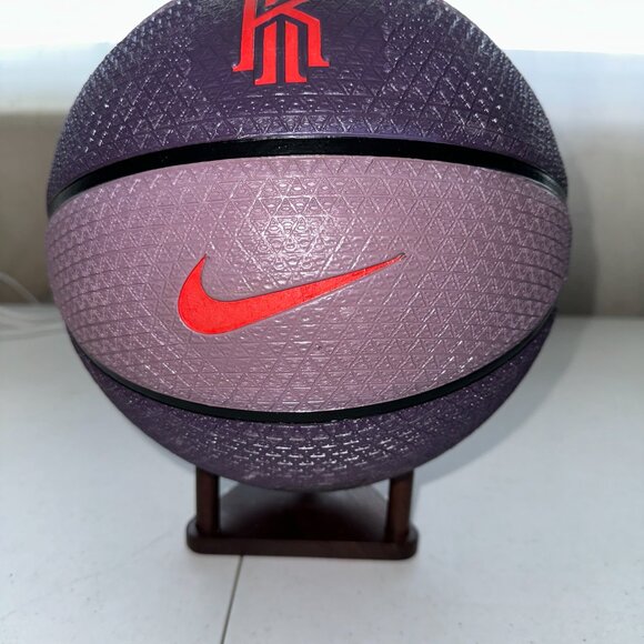 KYRIE IRVING LOGO SIGNED NIKE BASKETBALL AUTOGRAPHED W/COA MAVERICKS NETS - 743 - Picture 3 of 8
